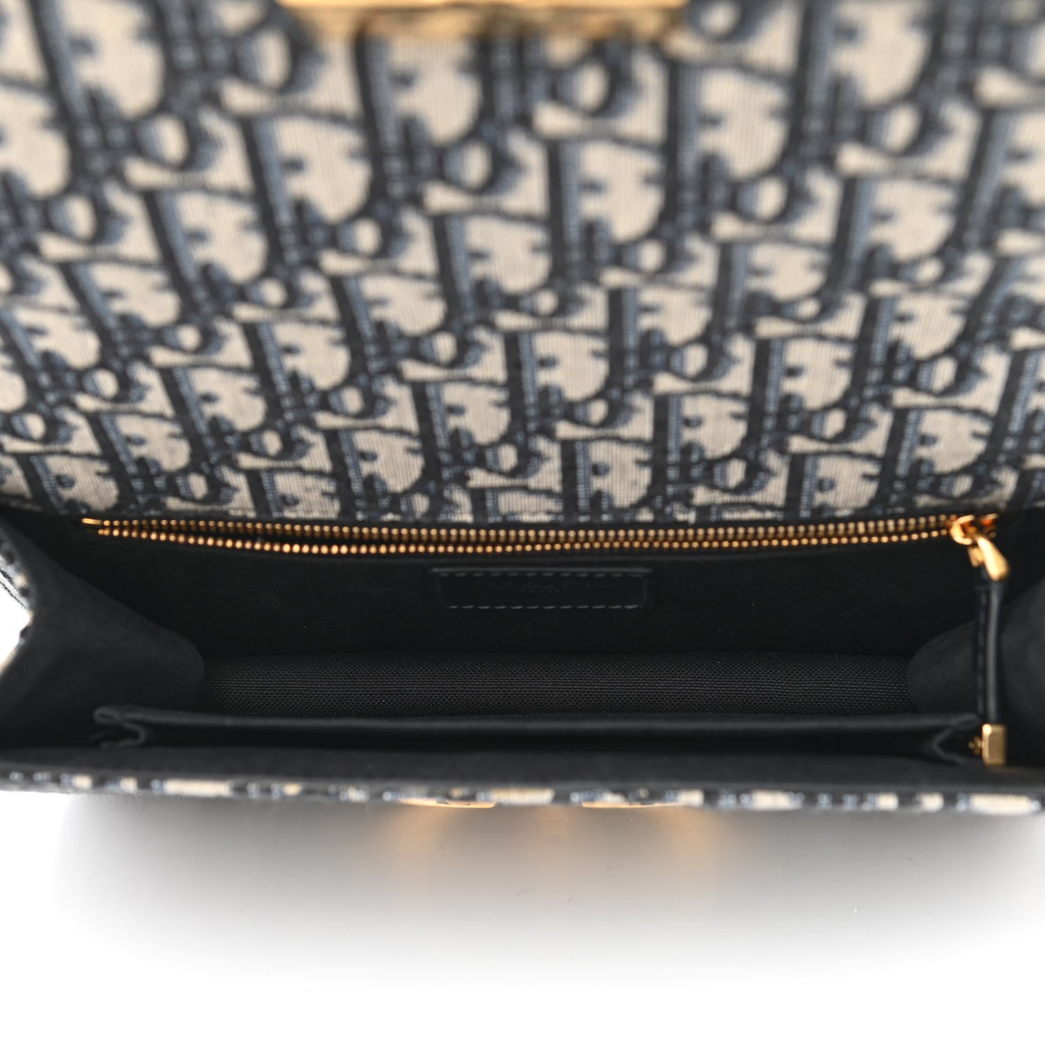 Christian Dior Oblique 30 Montaigne Chain Flap Bag Blue 5 of 10