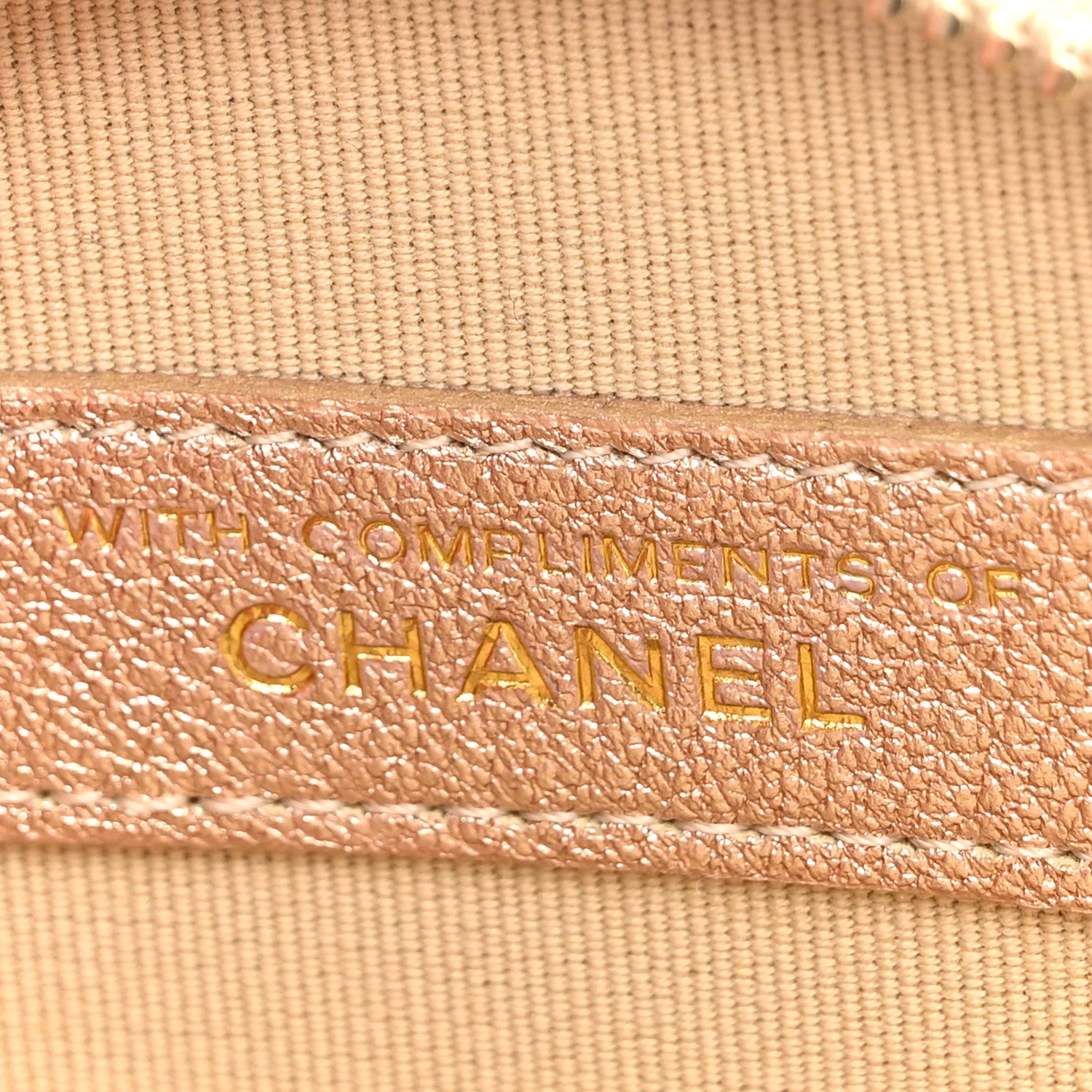 Chanel Metallic Lambskin Quilted Round Clip On Coin Purse Airpods Case Gold 8 of 10