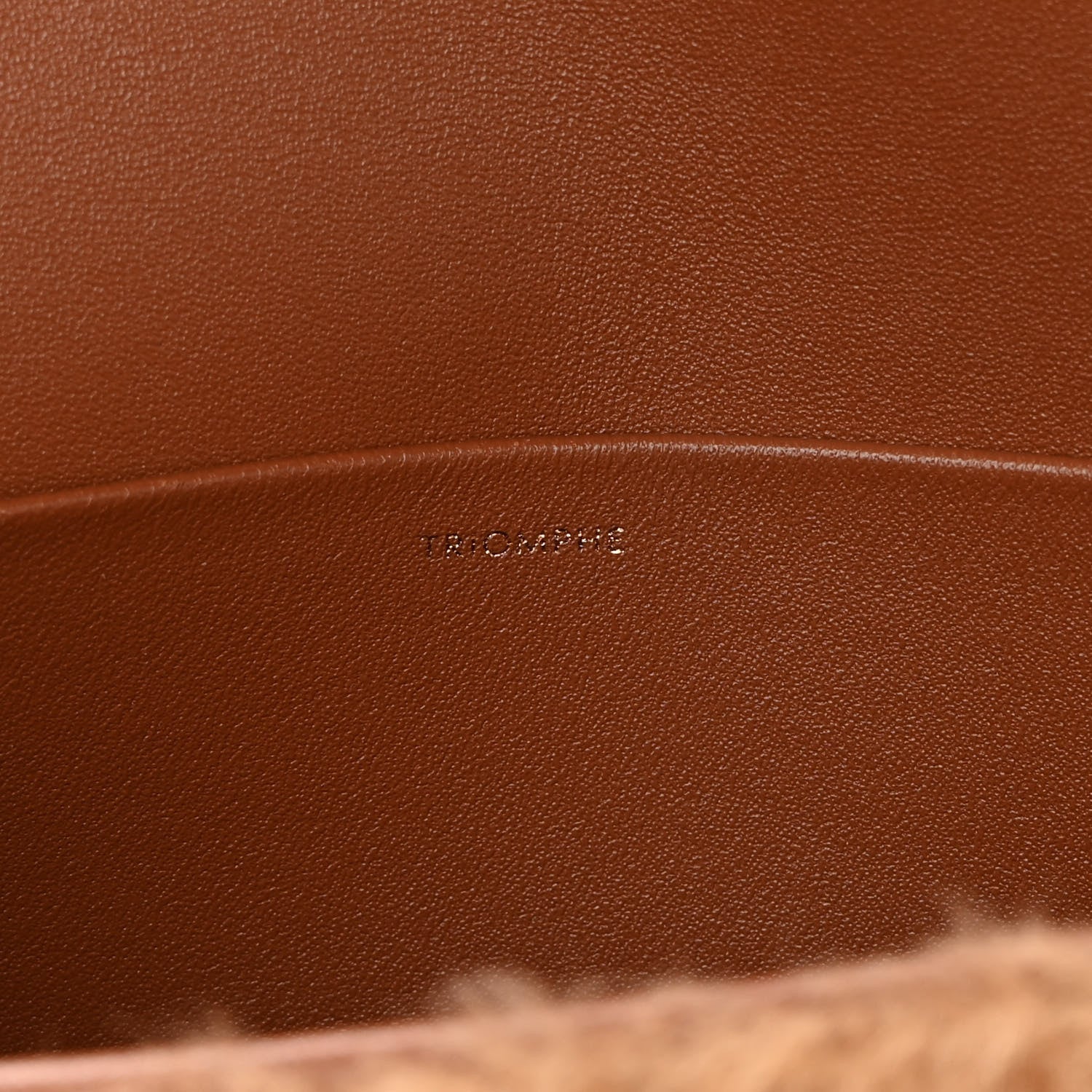 Celine Calfskin Triomphe Fluffy Shearling Bag Beige 7 of 12