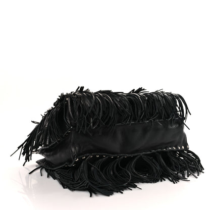 Prada Nappa Fringe Tote Black 4 of 10