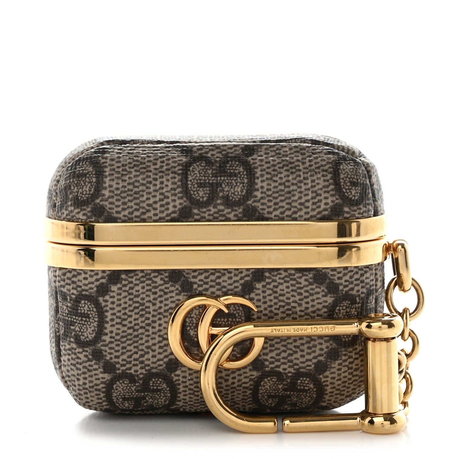 Gucci GG Supreme Monogram Marmont AirPods Pro Case Beige Ebony 1 of 8
