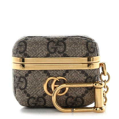 Gucci GG Supreme Monogram Marmont AirPods Pro Case Beige Ebony 1 of 8