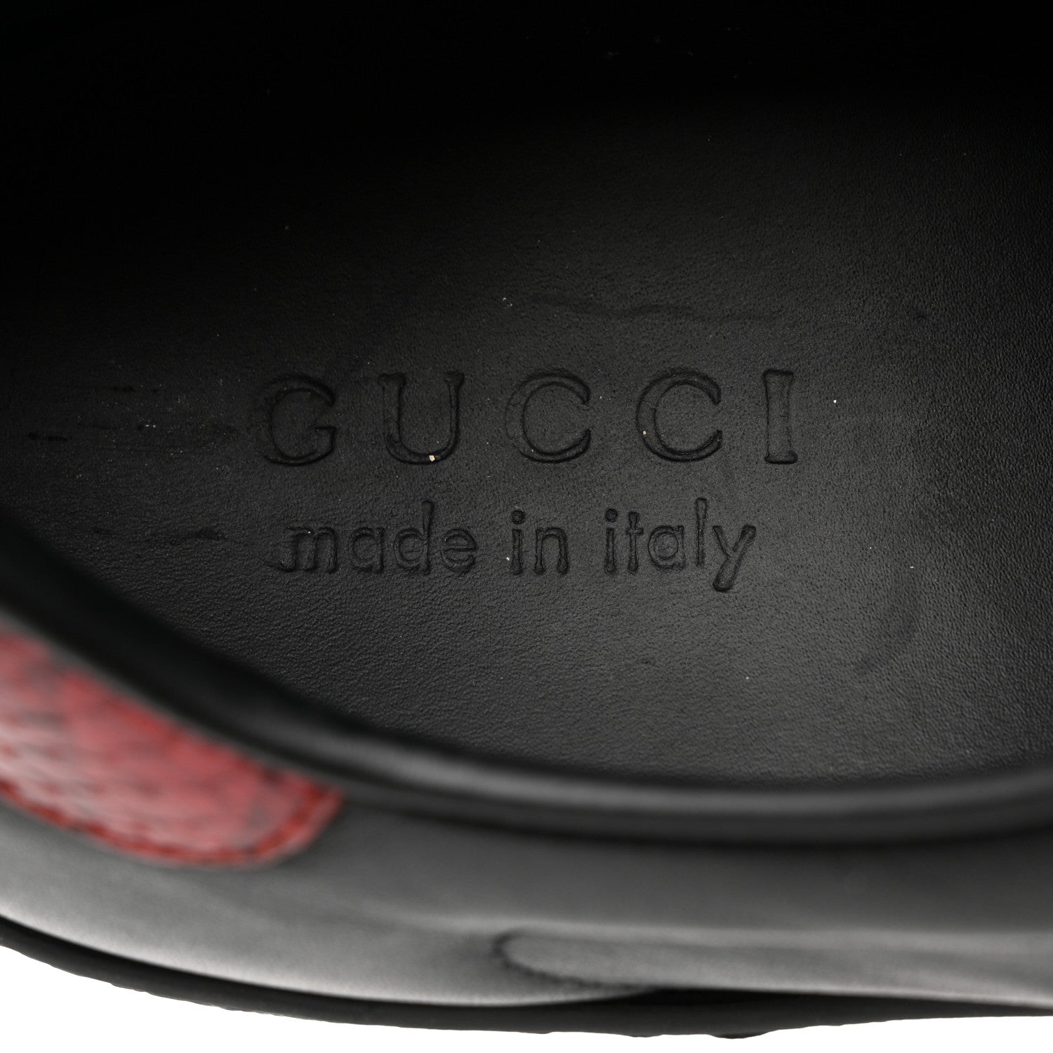 Gucci Miro Soft Calfskin Ayers Web Mens Ace Sneakers 9 Black Rosso 7 of 10