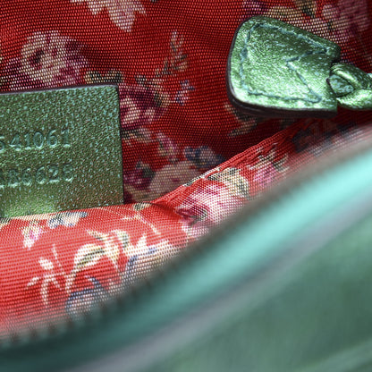 Gucci Laminated Nappa Trapuntata Small Zumi Shoulder Bag Jasmine Green 6 of 10