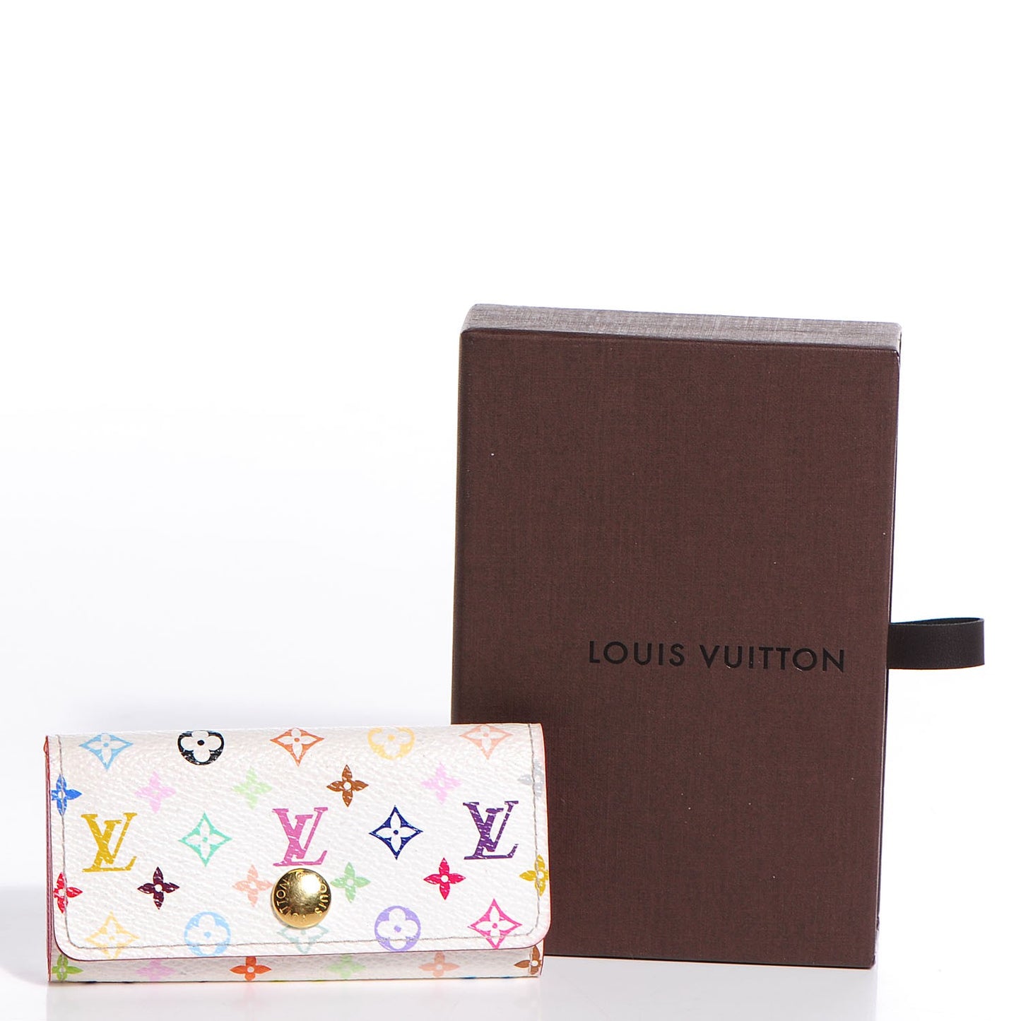 Monogram Multicolor Multicles 4 Key Holder White Litchi