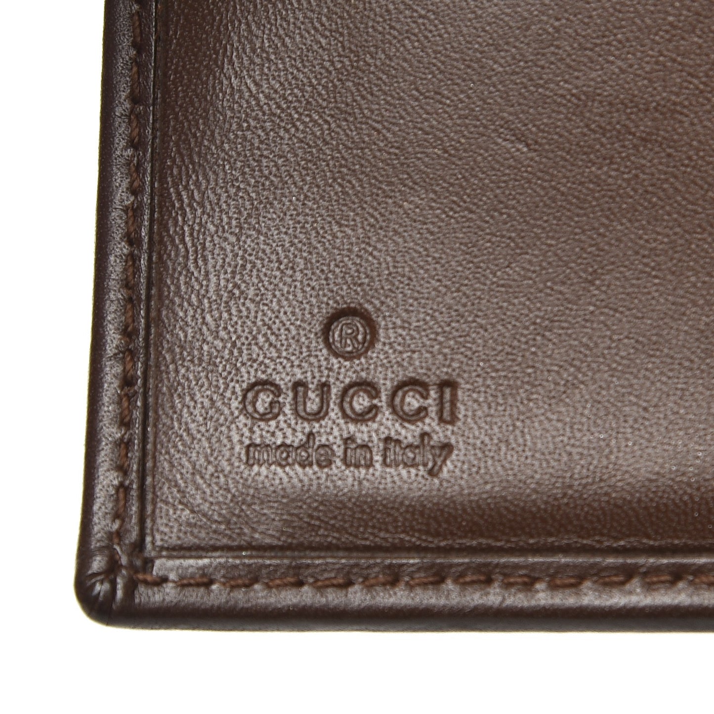 Monogram Compact Wallet Brown