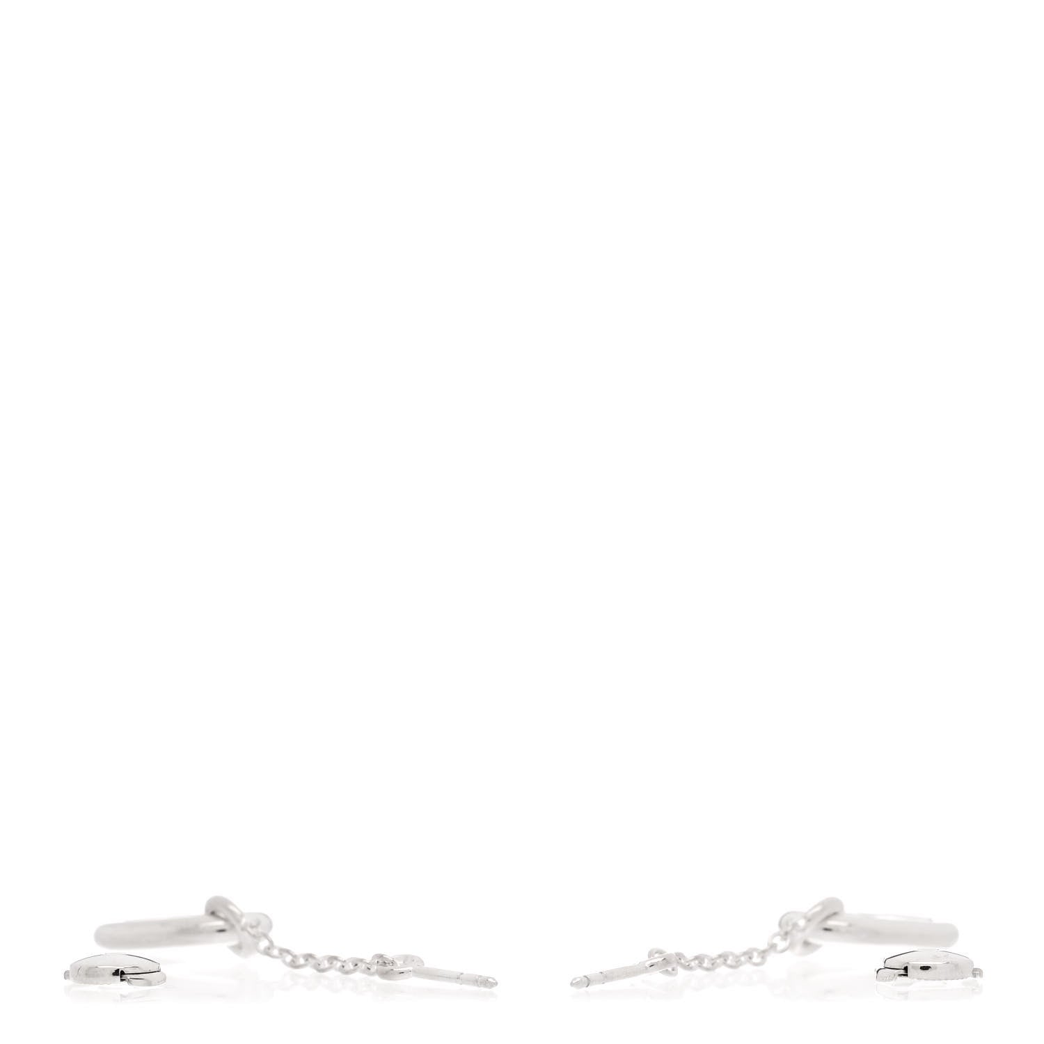 Hermes Sterling Silver Farandole Drop Earrings 3 of 5