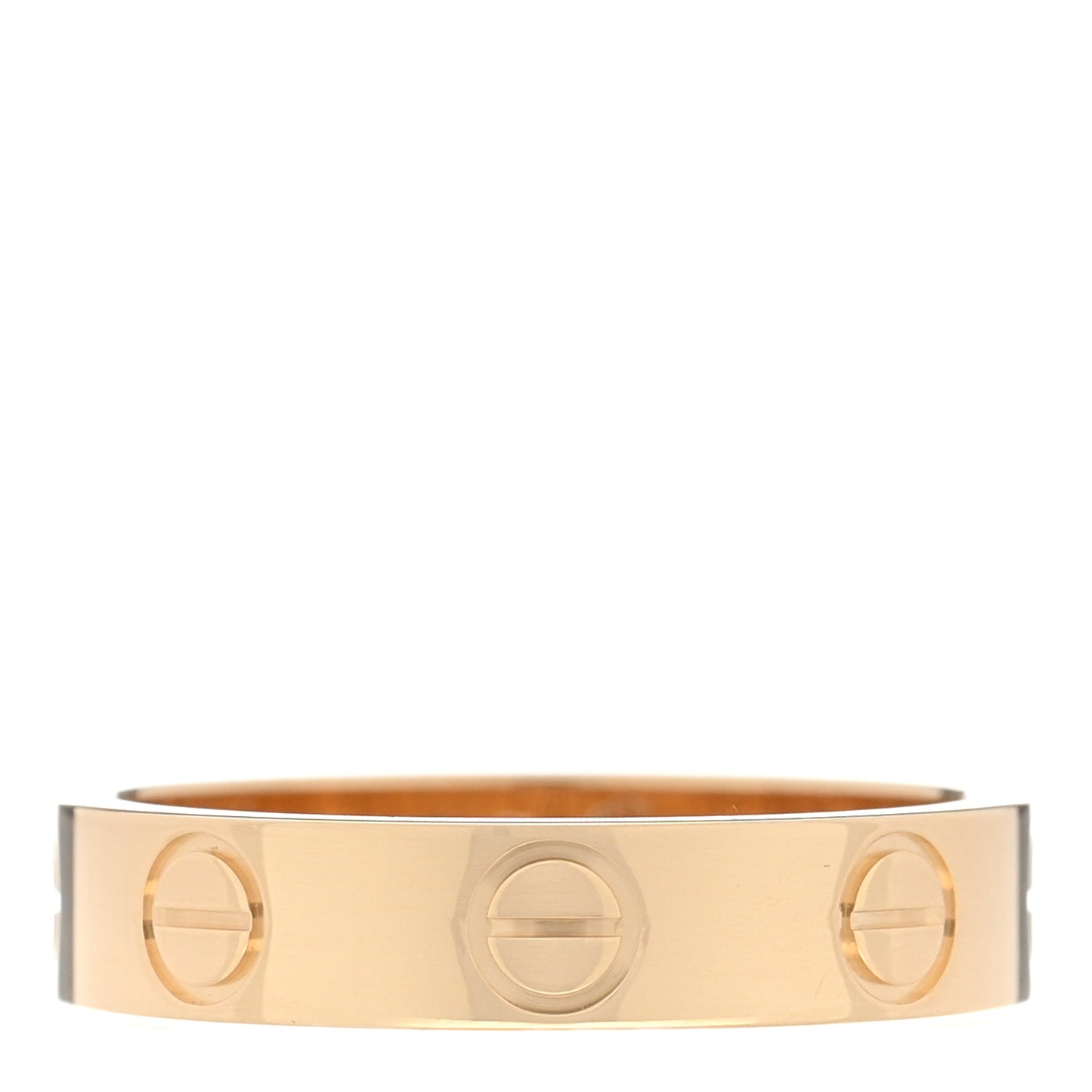 18K Yellow Gold 3.5mm LOVE Wedding Band Ring 46 3.75