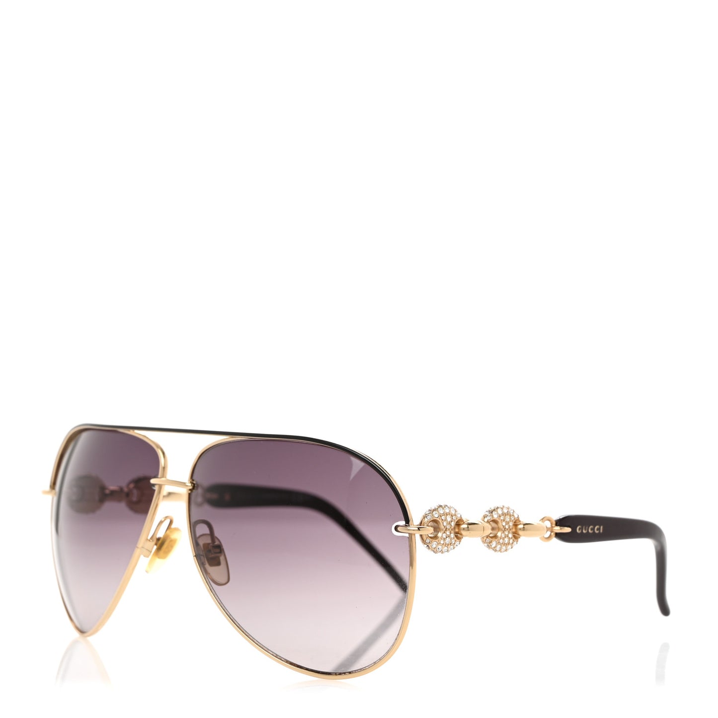 Crystal Aviator Sunglasses GG 4230/S Aubergine