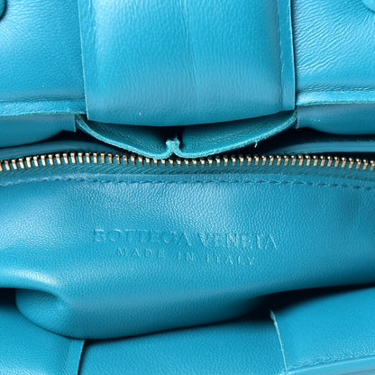 Bottega Veneta Lambskin Maxi Intreccio Padded Chain Cassette Crossbody Bag Mallard 7 of 9
