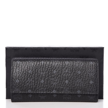 MCM Visetos Continental Flap Wallet Black 9 of 9