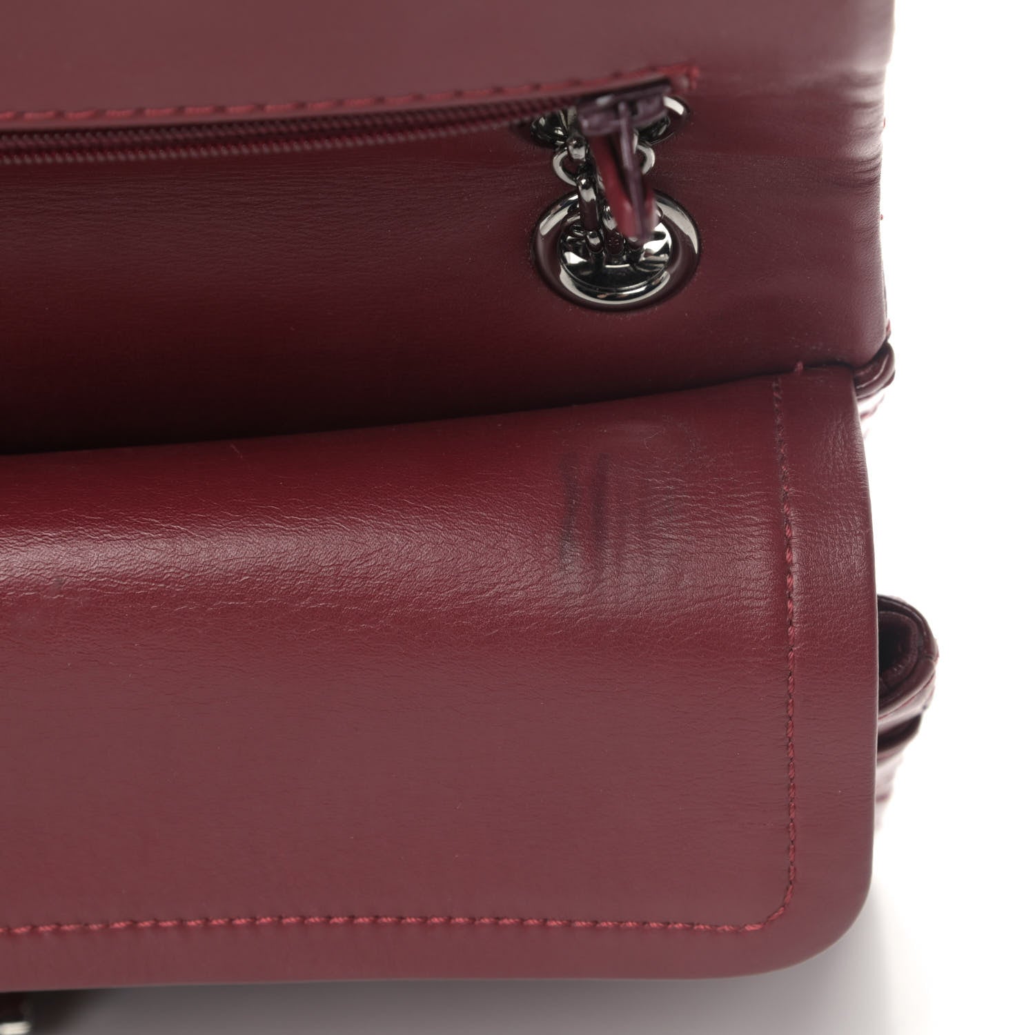 Chanel Patent Caviar Quilted 2.55 Reissue 226 Flap Red 8 of 9