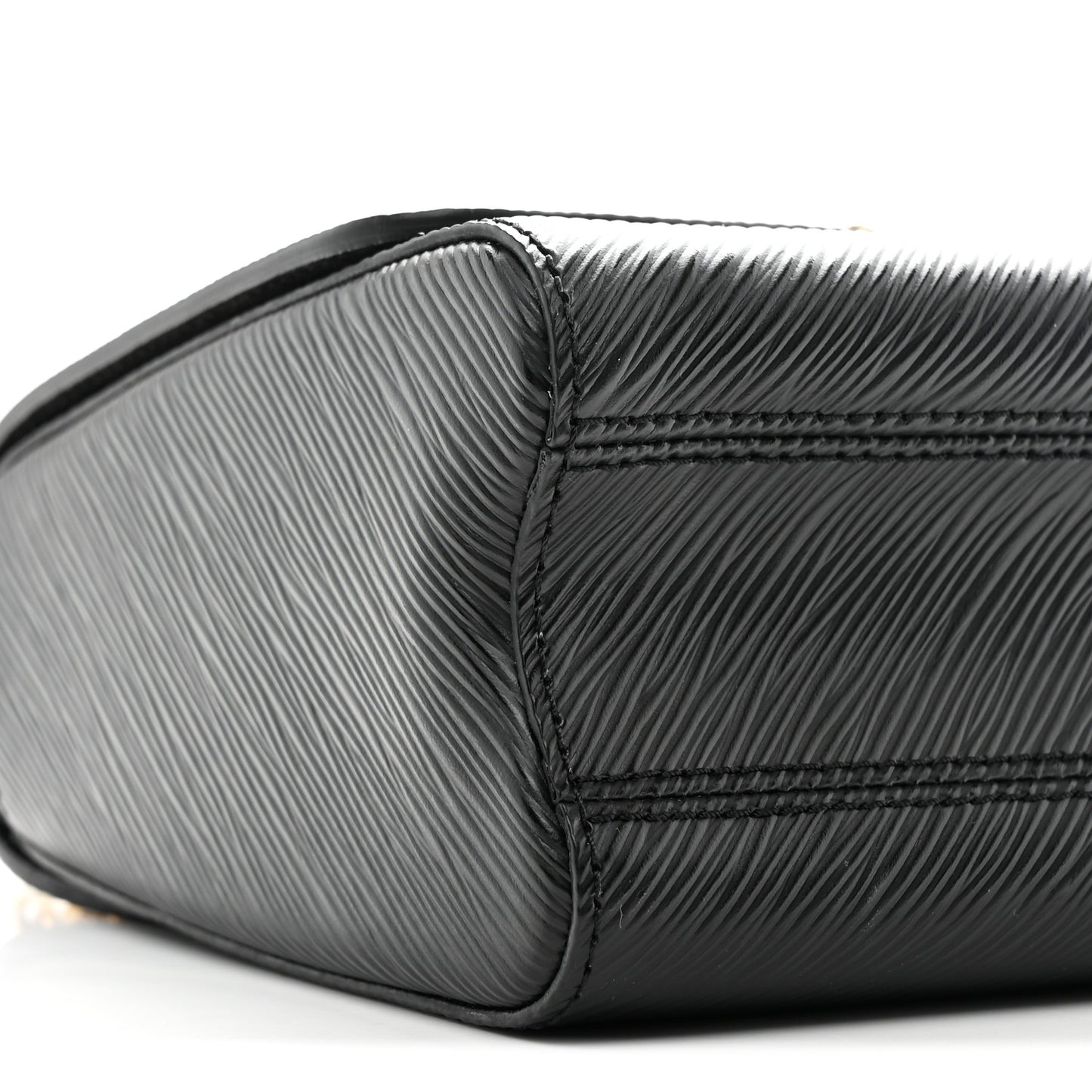 Epi Sequins Twist Shoulder Bag MM Black