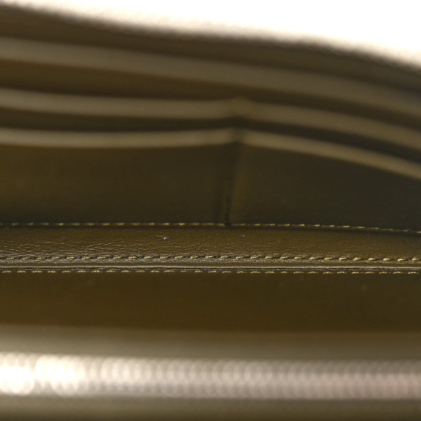Nappa Intrecciato Zip Around Wallet Kaki Fondent Mustard