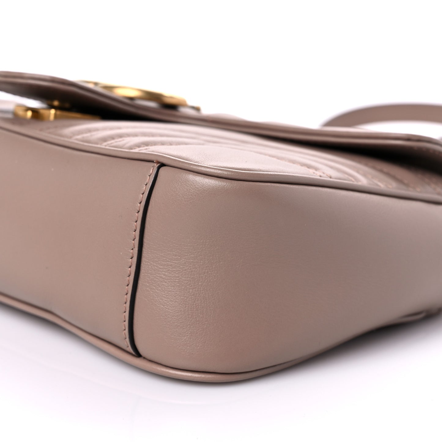Calfskin Matelasse Small GG Marmont Shoulder Bag Porcelain Rose