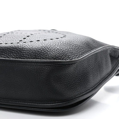Hermes Taurillon Clemence Evelyne II PM Black 9 of 9