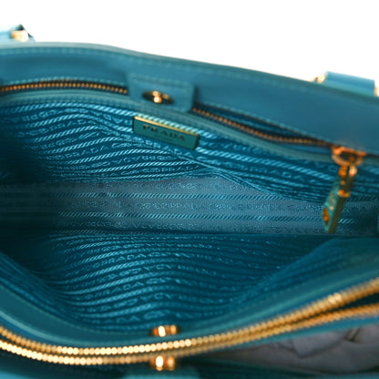 Prada Saffiano Lux Medium Tote Turchese 5 of 9