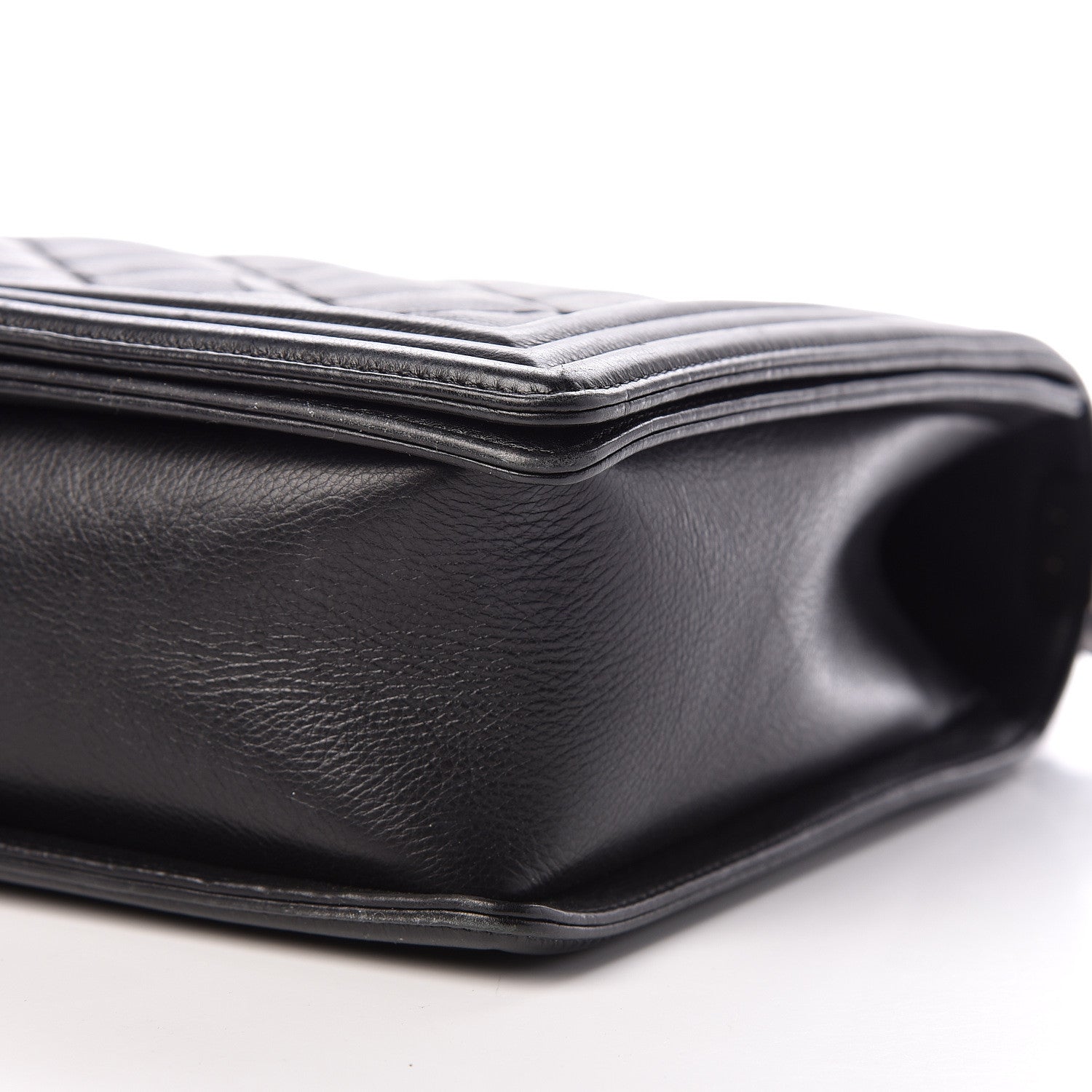Chanel Calfskin Double Stitch Large Boy Flap Black 6 of 10