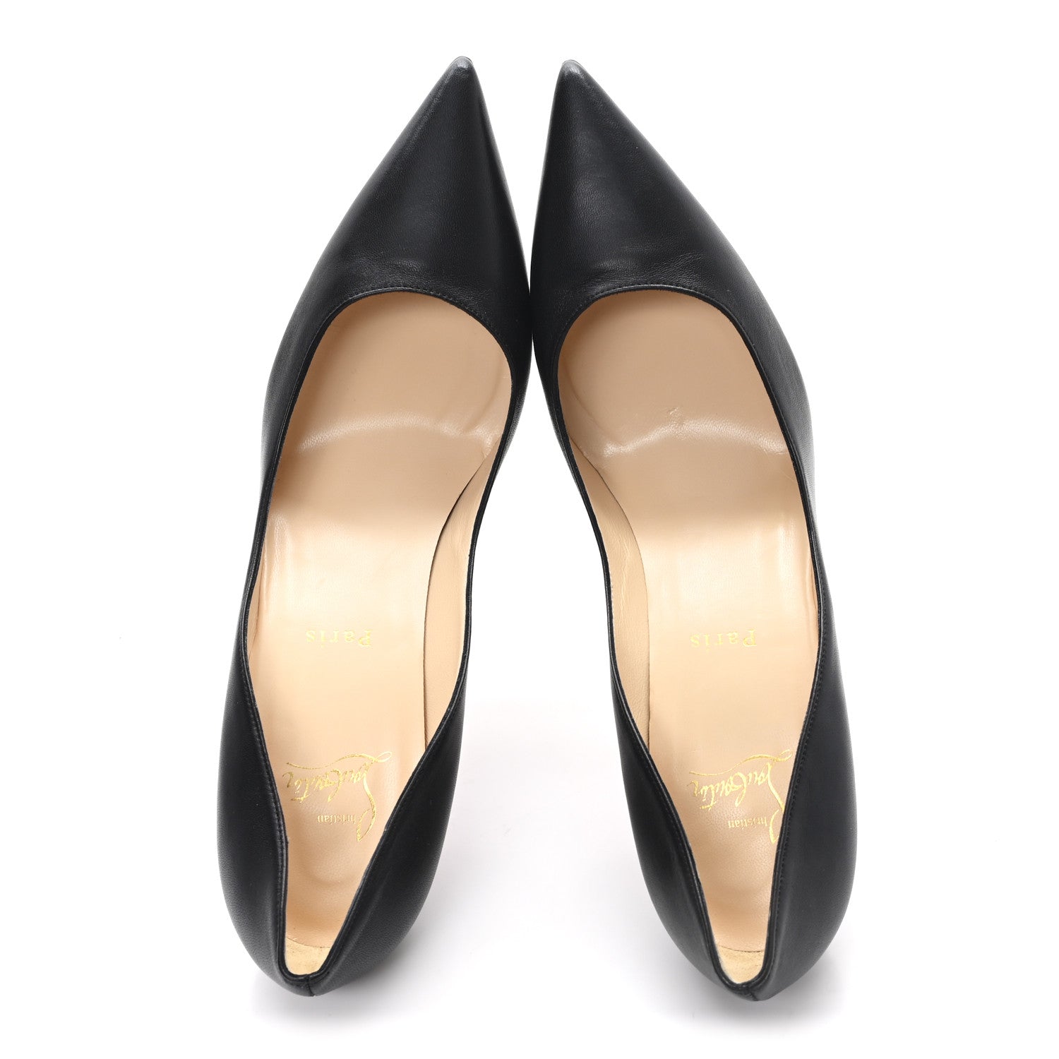 Christian Louboutin Nappa Apostrophy 100 Pumps 41 Black 2 of 9