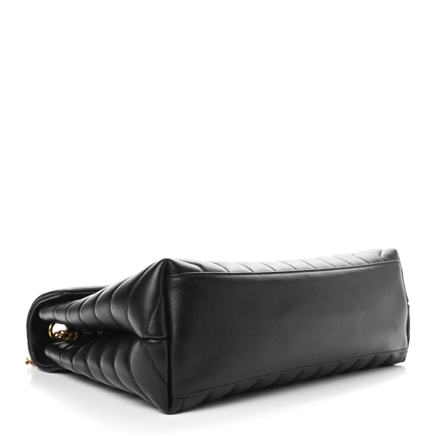 Saint Laurent Calfskin Y Quilted Monogram Medium Loulou Chain Satchel Black 4 of 7
