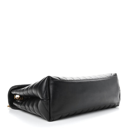 Saint Laurent Calfskin Y Quilted Monogram Medium Loulou Chain Satchel Black 4 of 7