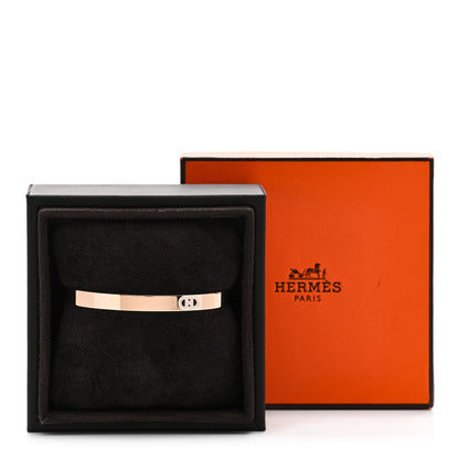 Hermes 18K Rose Gold Diamond PM H D'Ancre Bracelet ST 4 of 4
