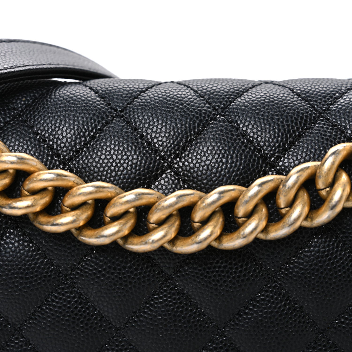Chanel Caviar Quilted Medium Boy Flap Black 8 of 10