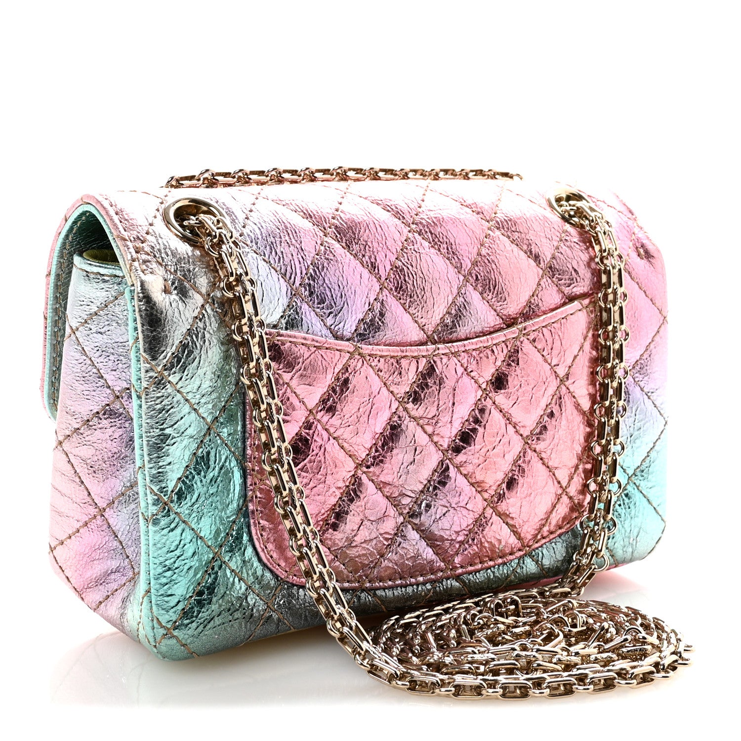 Chanel Metallic Goatskin Quilted Mini 2.55 Reissue Flap Multicolor Multicolor 3 of 11