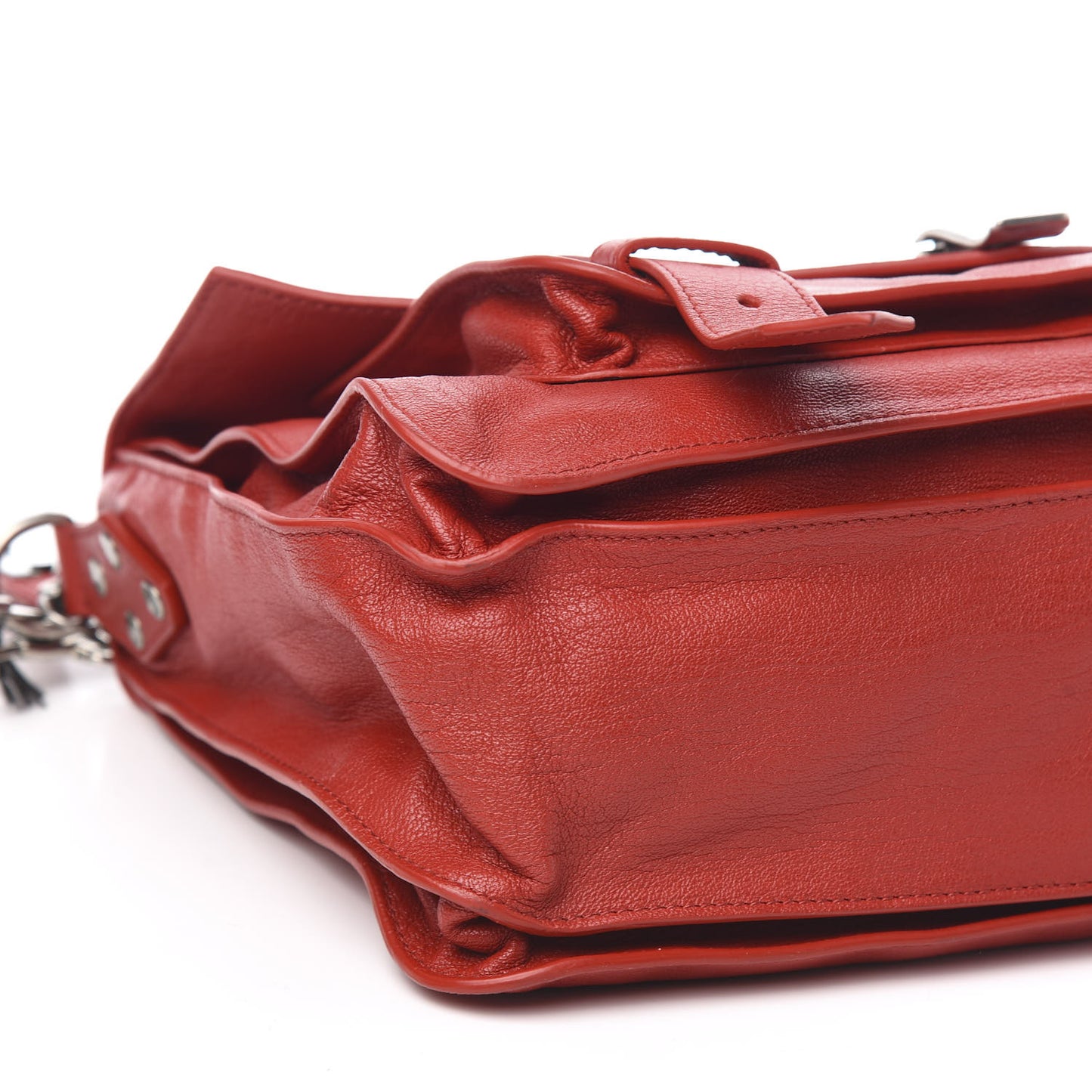 Lambskin Medium PS1 Satchel True Red