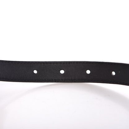 Gucci Calfskin Pearl Double G 20mm Belt 100 40 Black Cream 7 of 7