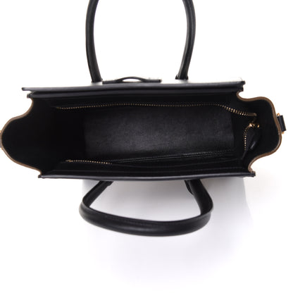 Celine Bullhide Calfskin Suede Nano Tri-Color Luggage White 4 of 8