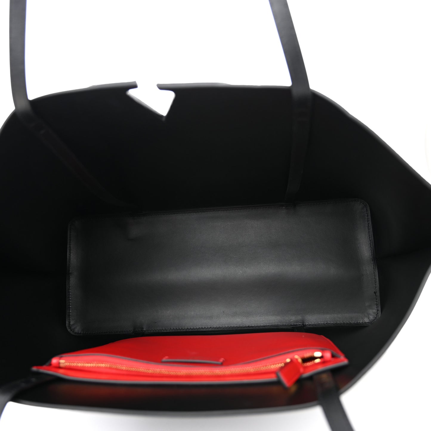 Calfskin Large Vlogo Tote Black