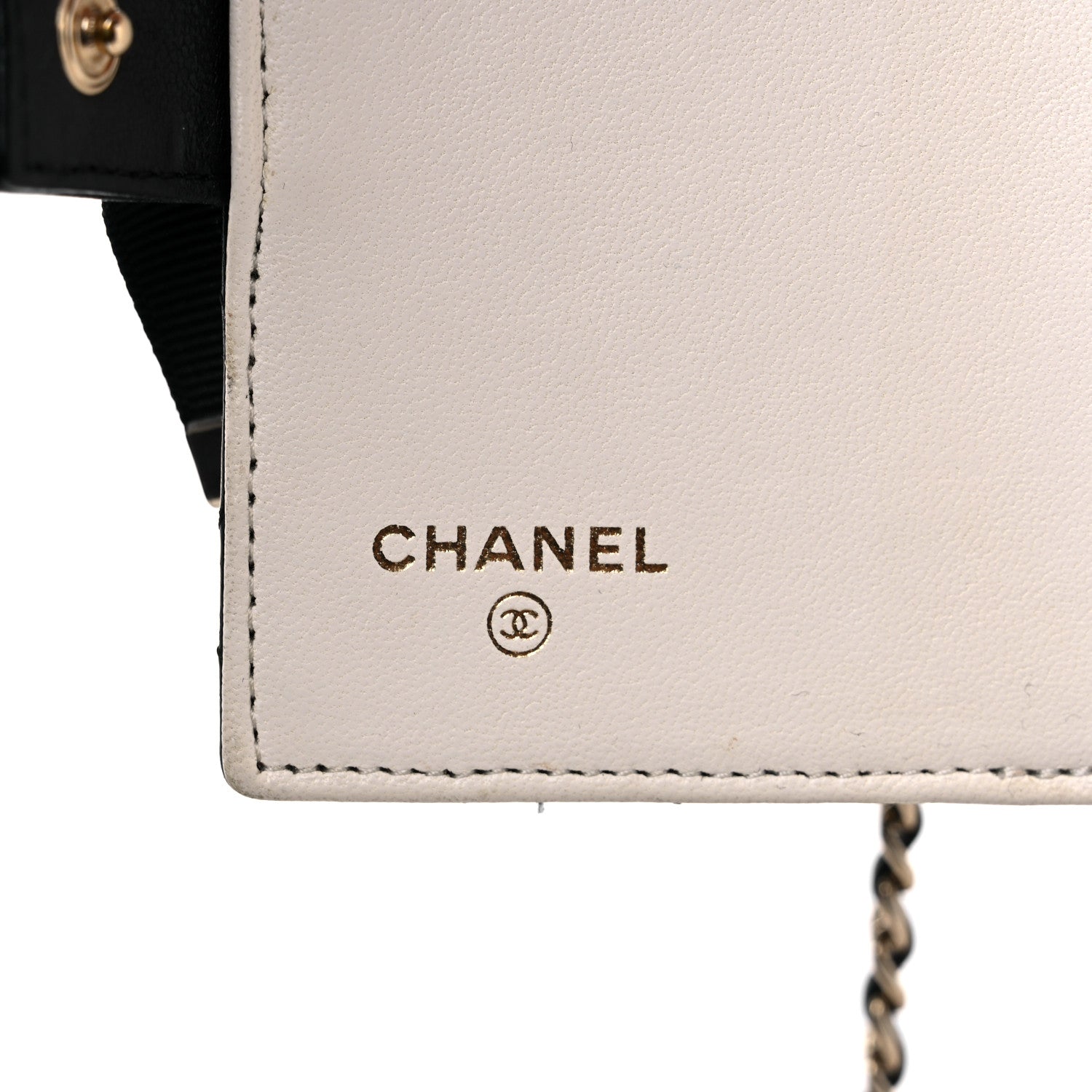Chanel Lambskin Quilted Book Card Holder on Chain Black 7 of 16