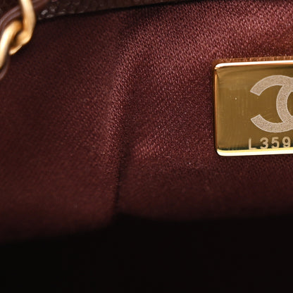 Chanel Caviar Quilted Small Chanel 25 Handbag Burgundy 7 of 11