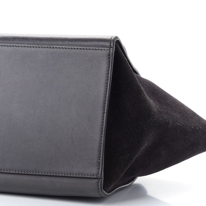 Celine Smooth Calfskin Suede Medium Trapeze Grey 8 of 10