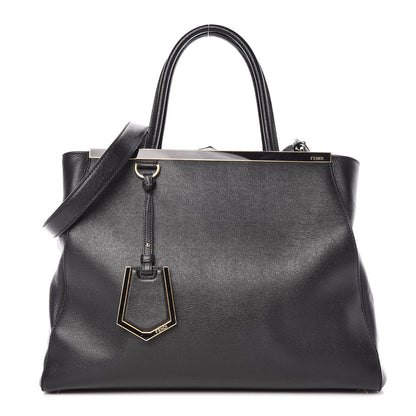Fendi Vitello Elite Regular 2Jours Tote Black 1 of 13