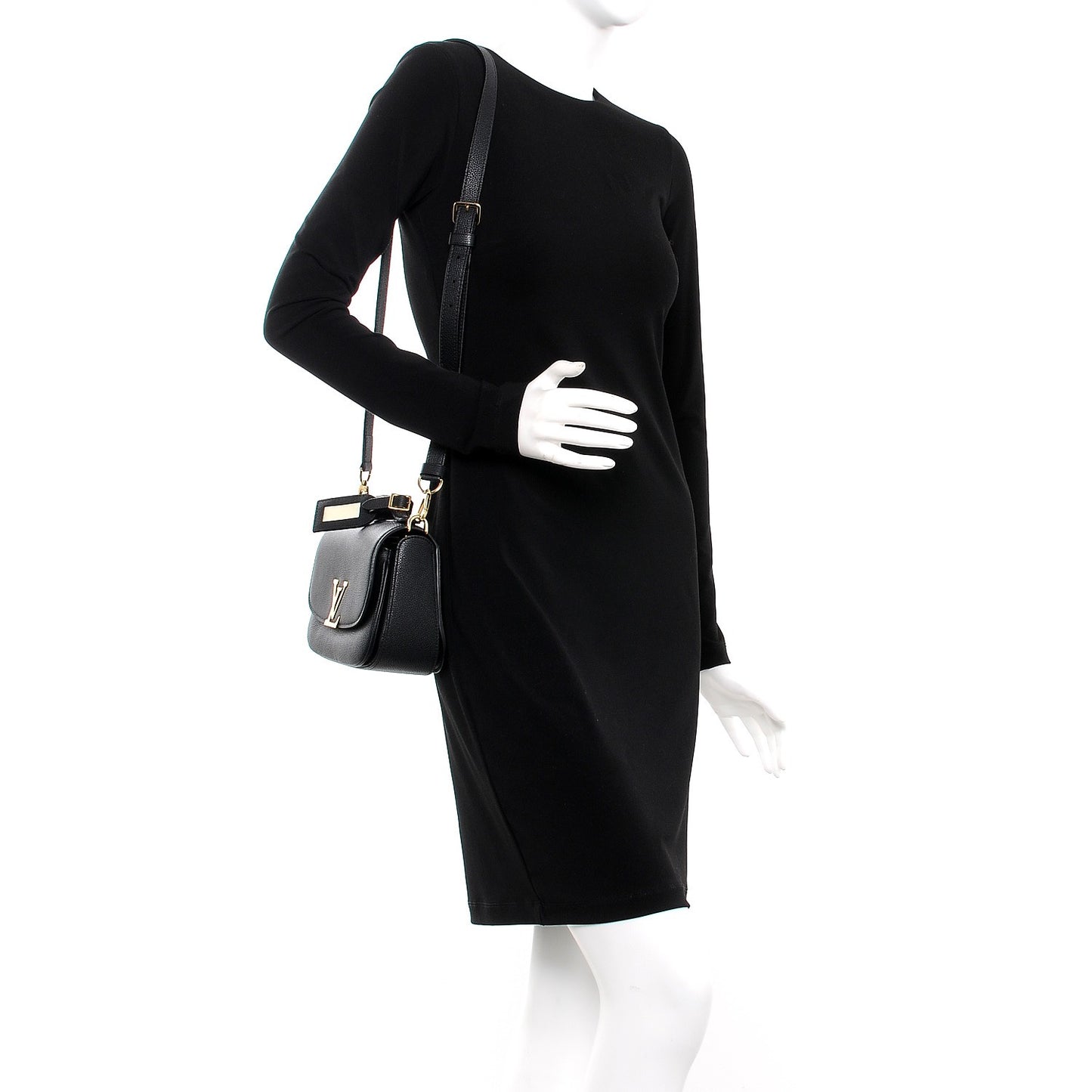 Grained Calfskin Vivienne NM Black