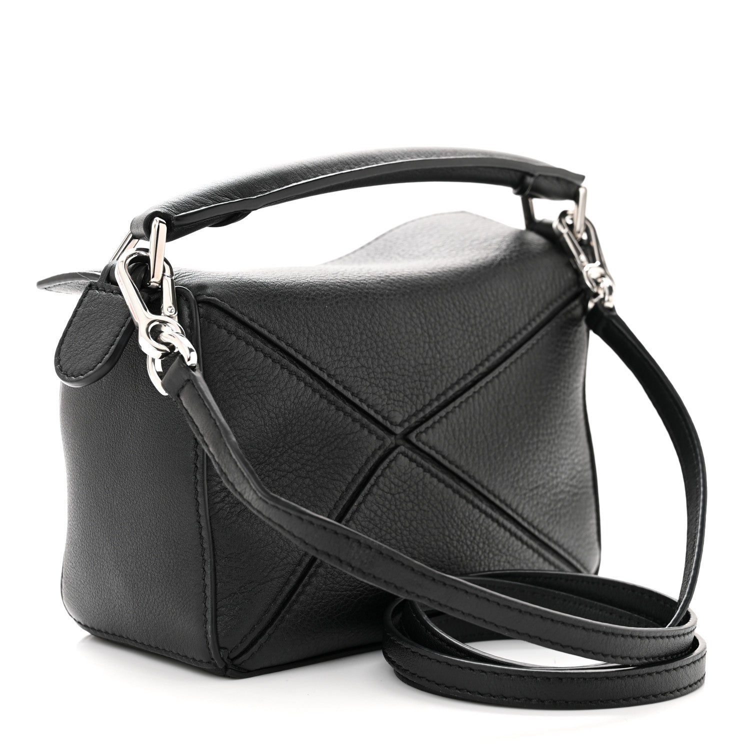 Loewe Calfskin Mini Puzzle Bag Black 3 of 10