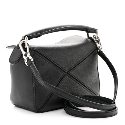 Loewe Calfskin Mini Puzzle Bag Black 3 of 10