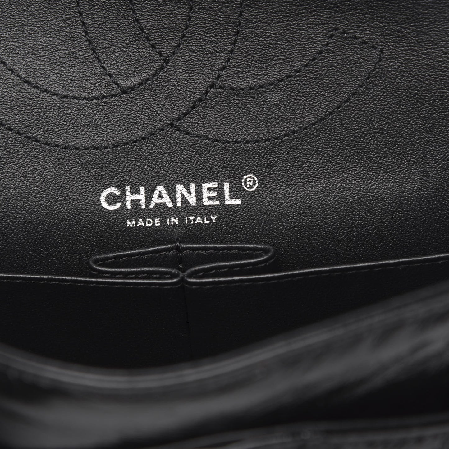Glazed Calfskin Quilted 2.55 Reissue 226 Flap So Black