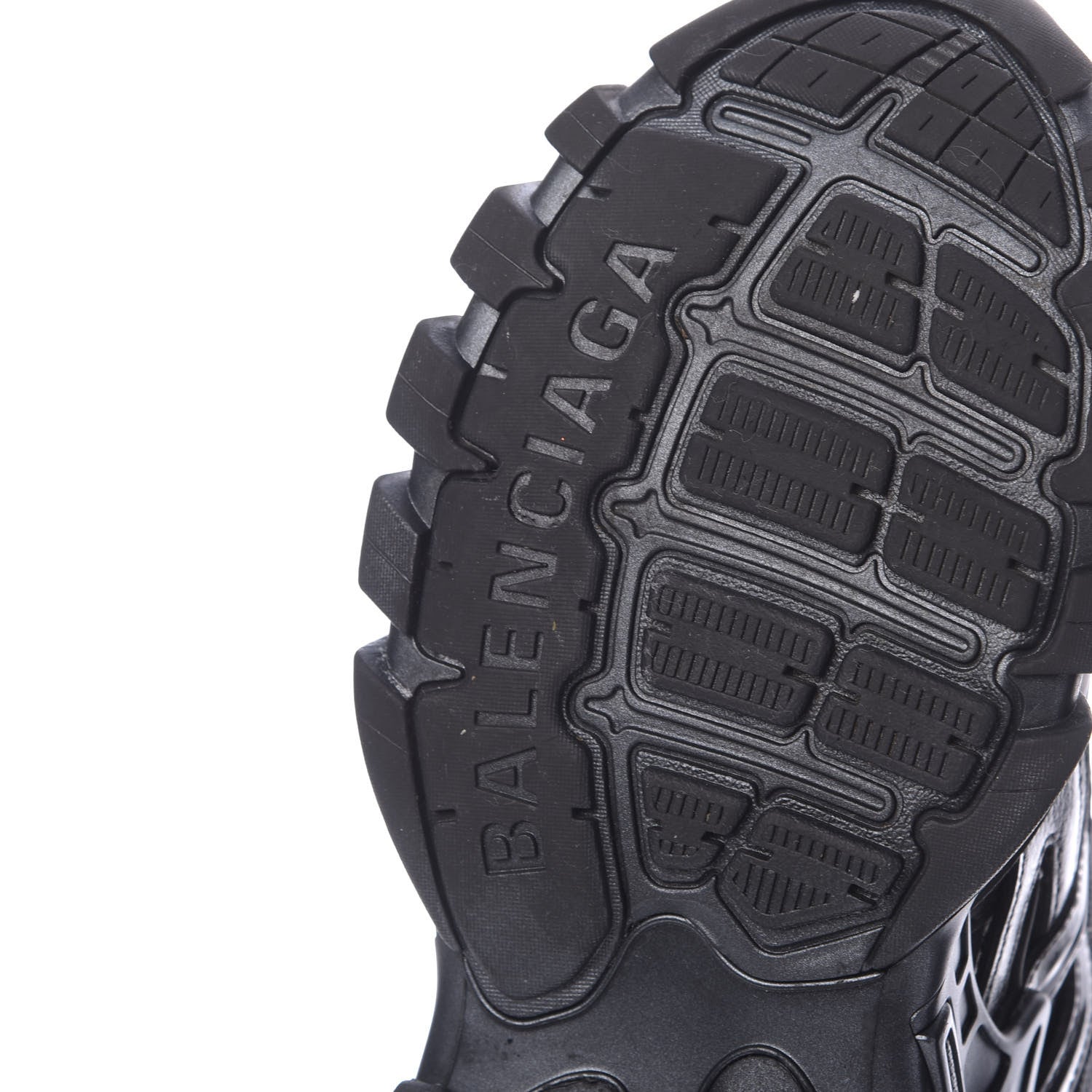 Balenciaga Rubber Mesh Pearlescent Mens Track.2 Open Sneakers 44 Black 9 of 10