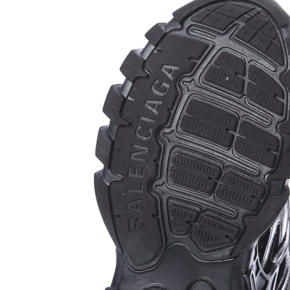 Balenciaga Rubber Mesh Pearlescent Mens Track.2 Open Sneakers 44 Black 9 of 10