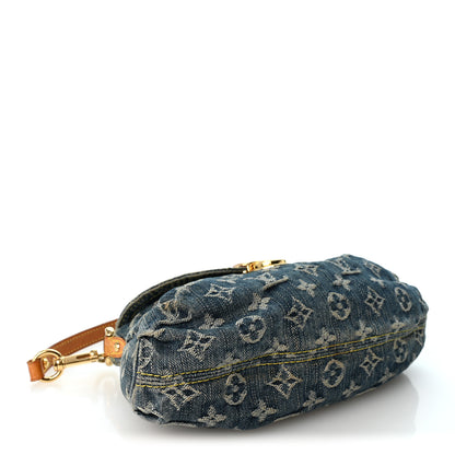 Louis Vuitton Monogram Denim Mini Pleaty Blue 4 of 9