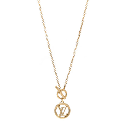 Louis Vuitton Metal Baby Louise Necklace Gold 1 of 4