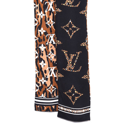 Louis Vuitton Silk Monogram Giant Jungle Bandeau Black 2 of 3