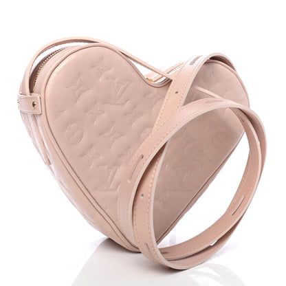 Louis Vuitton Lambskin Embossed Monogram Fall In Love Sac Coeur Light Pink 2 of 4