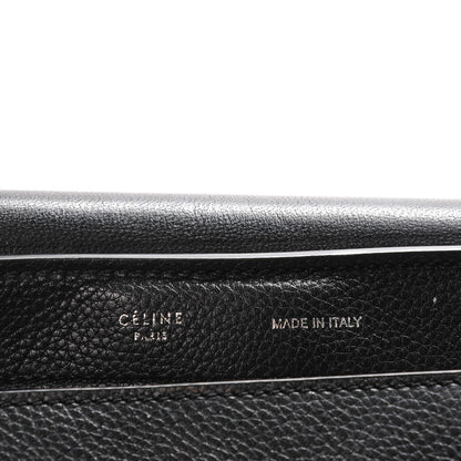 Celine Drummed Calfskin Suede Large Trapeze Black 6 of 9