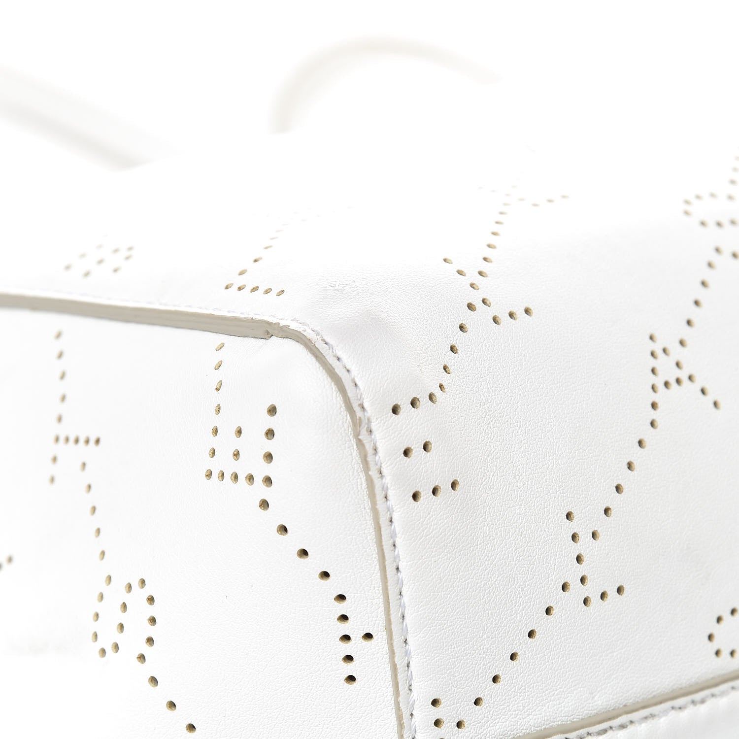 Stella McCartney Eco Alter Nappa Perforated Logo Tote Optical White 8 of 14