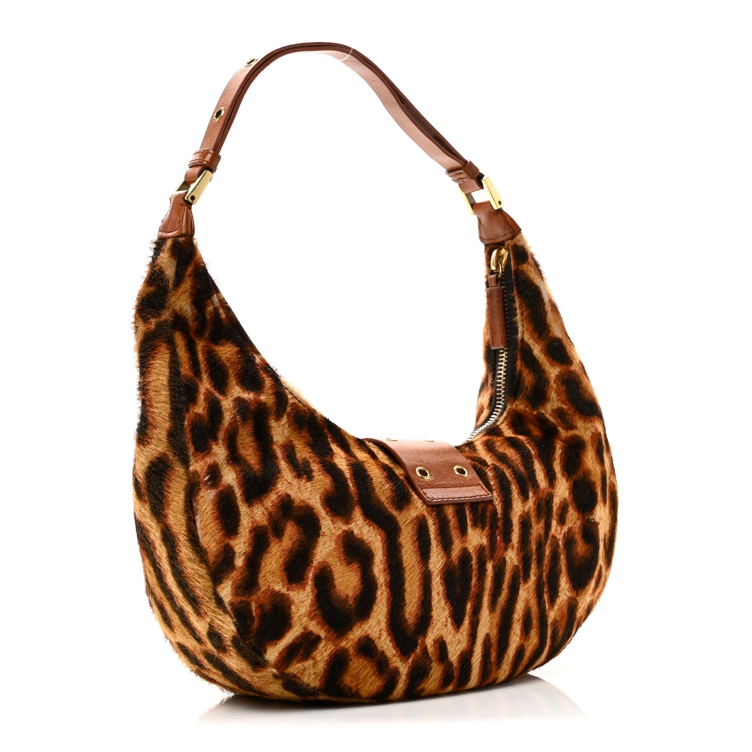 Christian Dior Pony Hair Leopard Print Street Chic Hobo 3 of 13