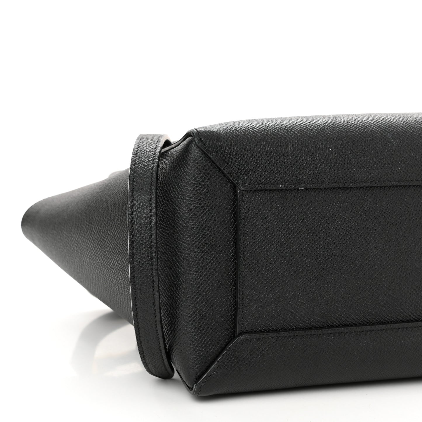 Grained Calfskin Micro Belt Bag Black